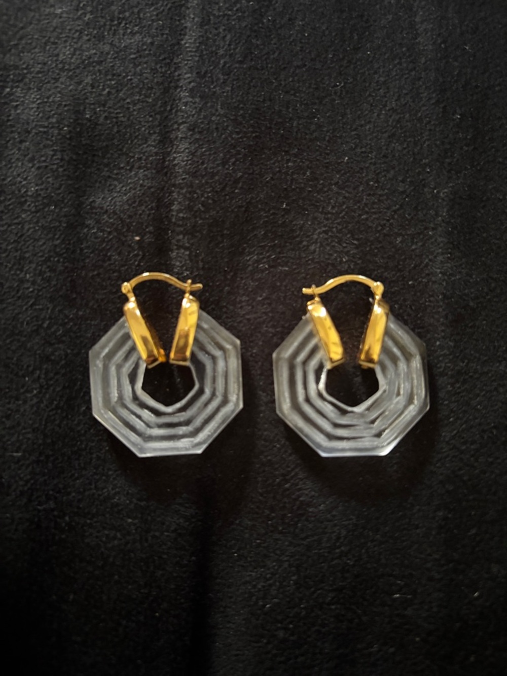 Shyla Sphinx Earrings (Clear)